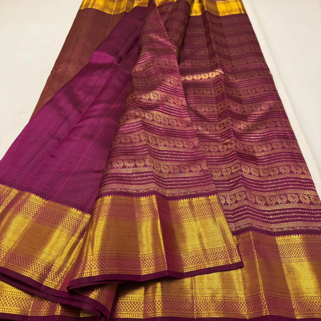 Designer Purple Soft Banarasi Silk Saree With Excellent Blouse Piece
